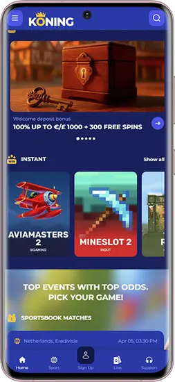 Functies en mogelijkheden van de Koning Casino app